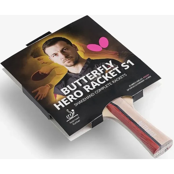Фото - Ракетка для настільного тенісу Butterfly HERO Racket S1 Timo Boll (6251710002)